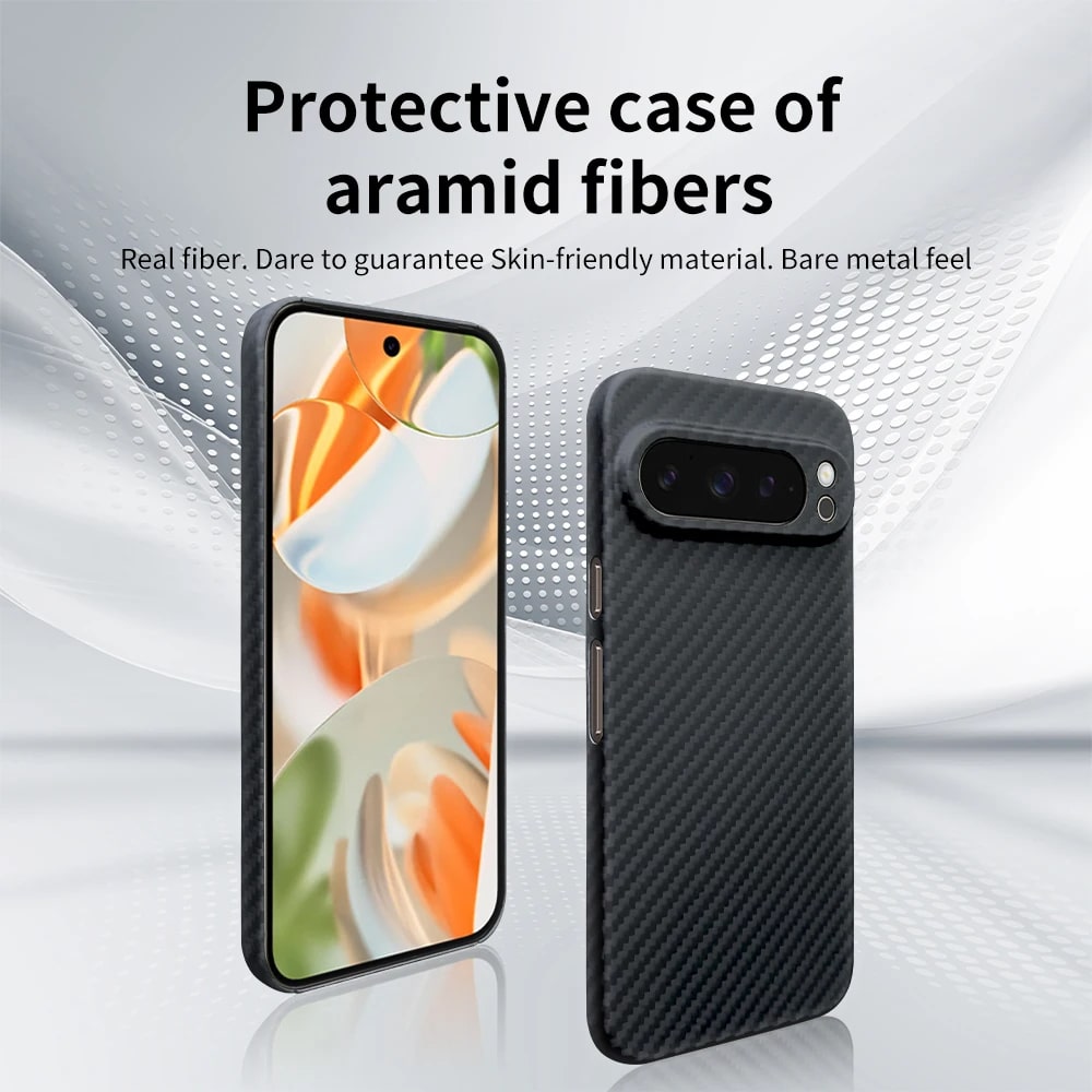 Luxury 1500D Aramid Carbon Fiber Case for Google Pixel 9 Pro XL – Ultra-Thin Kevlar Phone Cover, Sleek & Durable Protection - TrendingTechPK