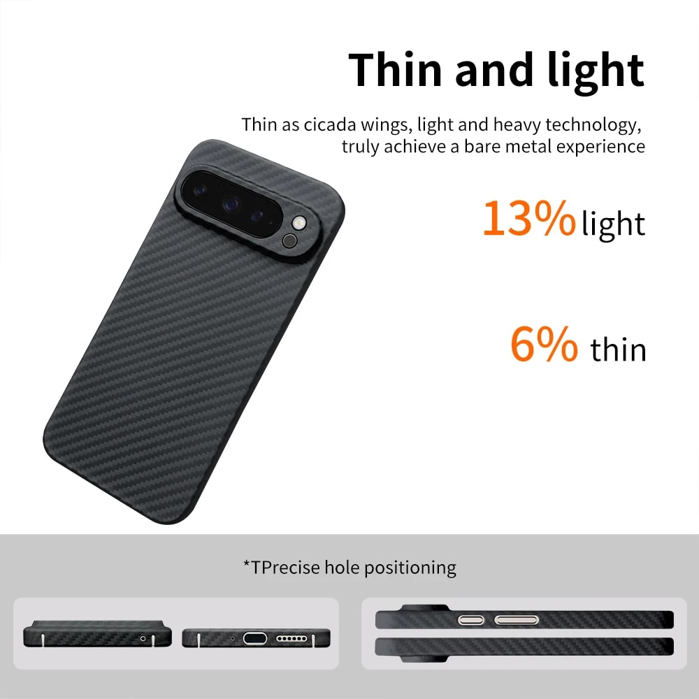 Luxury 1500D Aramid Carbon Fiber Case for Google Pixel 9 Pro XL – Ultra-Thin Kevlar Phone Cover, Sleek & Durable Protection - TrendingTechPK