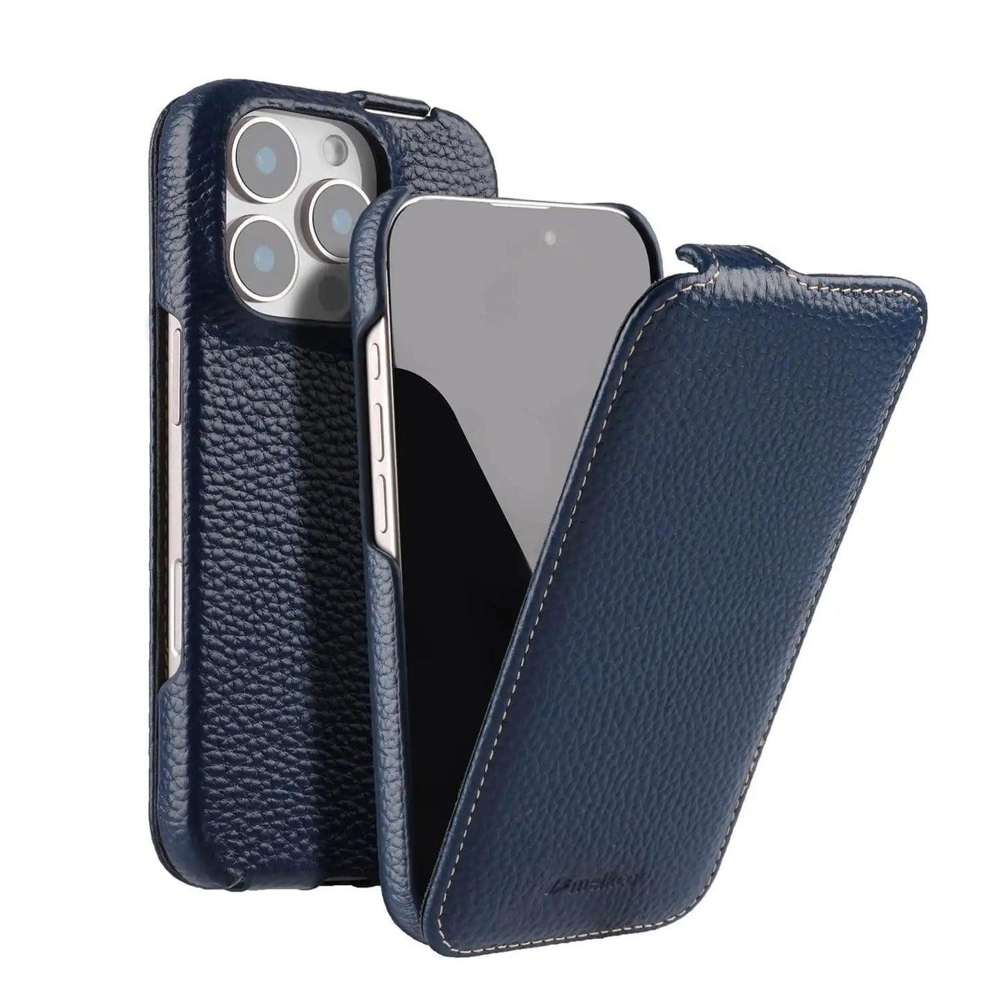 Melkco Flip Case for iPhone 16 Pro Max – Genuine Leather Magnetic Cover | Luxury Cowhide Business Wallet Case - TrendingTechPK