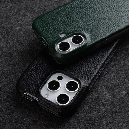 Melkco Flip Case for iPhone 16 Pro Max – Genuine Leather Magnetic Cover | Luxury Cowhide Business Wallet Case - TrendingTechPK
