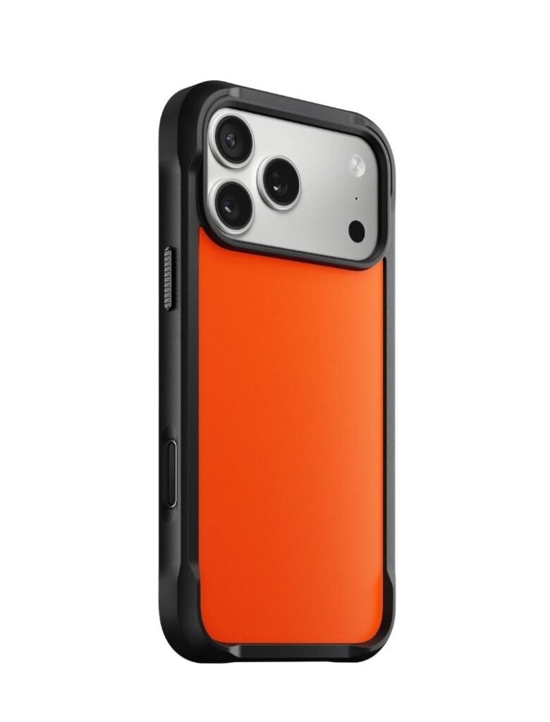 best iphone 17 pro max case orange and black by nomad