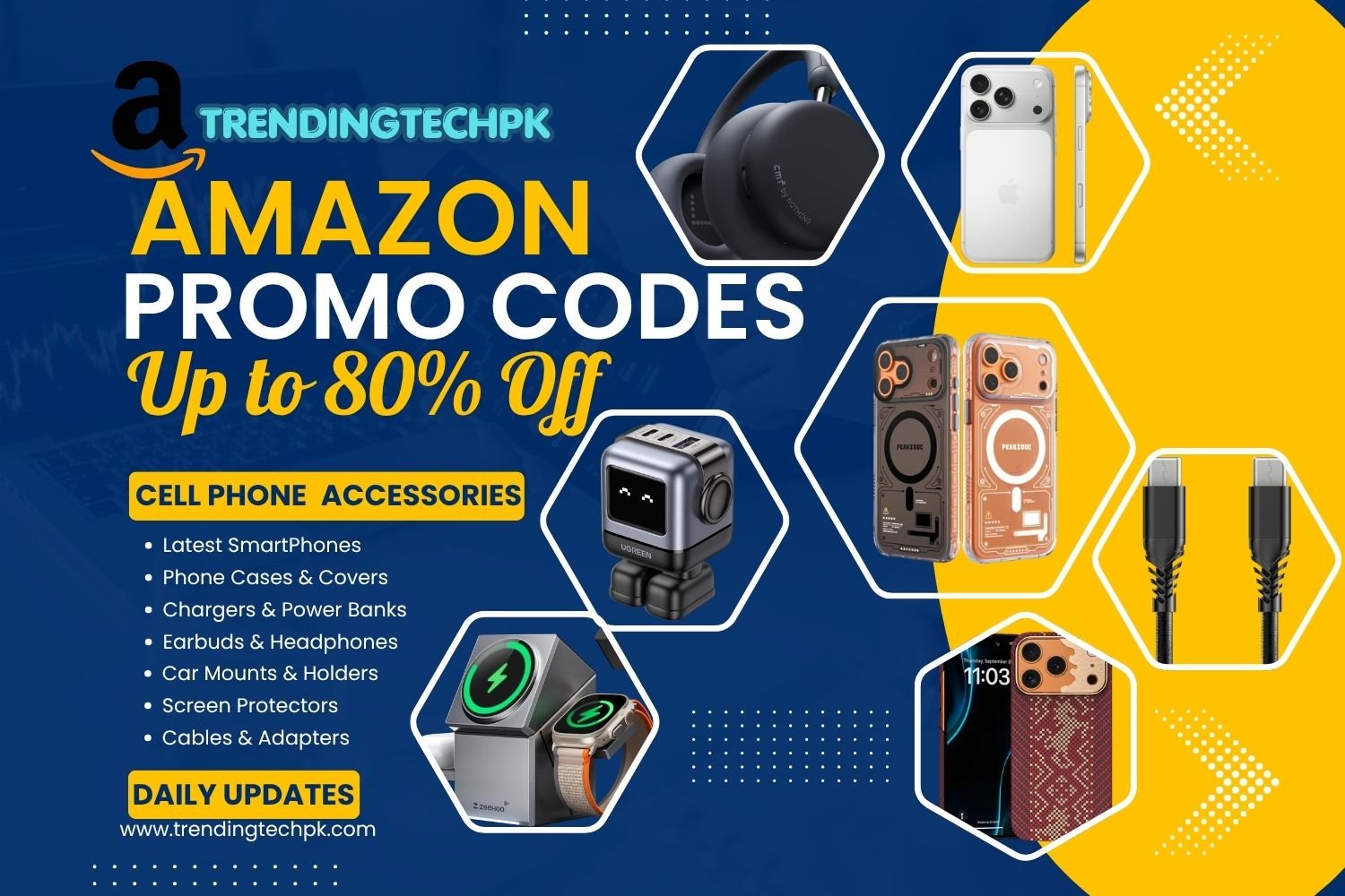 Amazon Promo Codes for Cell Phone Accessories — Save 35% to 80% Off Daily