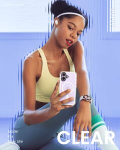 ORNARTO Air Case for iPhone 17 in clear with metal buttons and military-grade drop protection